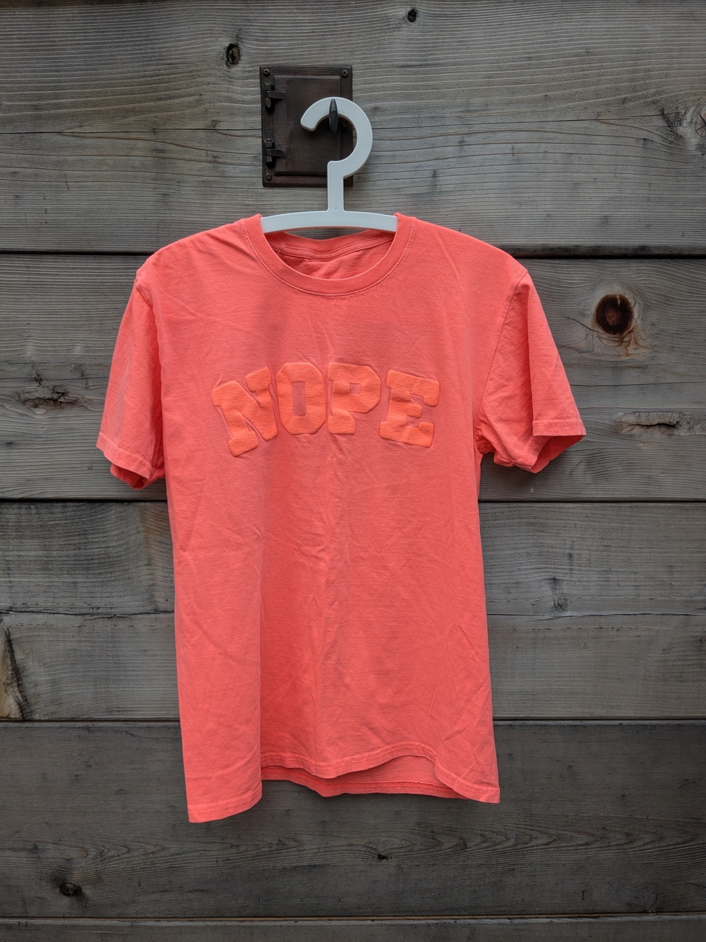 Coral 'NOPE' Graphic Tee